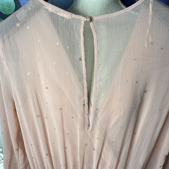 MI AMI PEACH CHIFFON DRESS - Picture 6 of 8